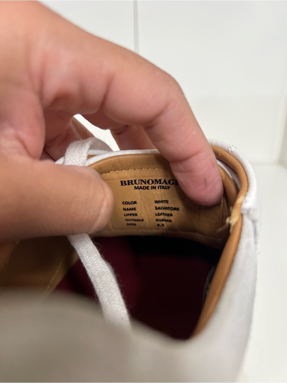 🔥🔥 BRUNOMAGLI SALVATORE SNEAKER men size 8.5 like new - Picture 10 of 12